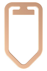 3D illustration of Paper Clip.