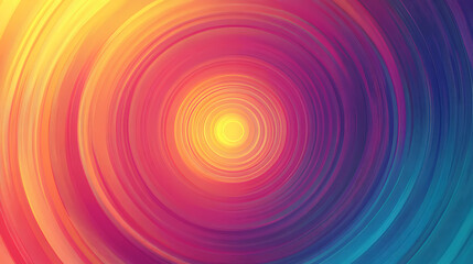A circular abstract background with a gradient effect, transitioning smoothly from cool to warm colors, creating a visually appealing and harmonious design. Cool Colors. Illustration