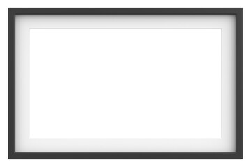 Picture frame. Landscape frame. 3D illustration.