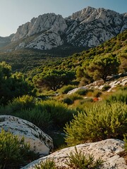 Croatian mountain view in Biokovo Park, near Makarska.