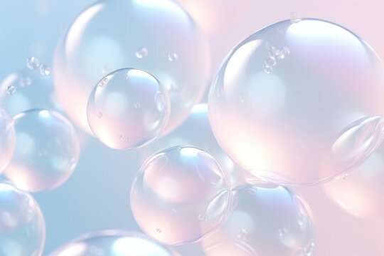 Bubbles sphere transparent lightweight.