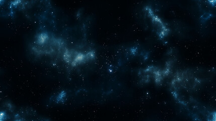 Fototapeta premium Deep Space Stars: Seamless design of a deep space sky with distant stars and faint