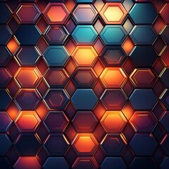 Stylish Sleek Pattern Featuring Hexagons