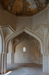 Fototapeta premium The Royal Bath is an example of exquisite Indo-Islamic architecture in Hampi, India.
