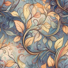 Graceful Vine Pattern with Delicate Touches