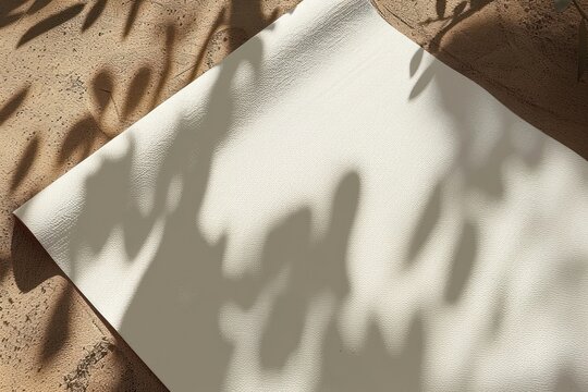 Yoga mat mockup rug home decor.