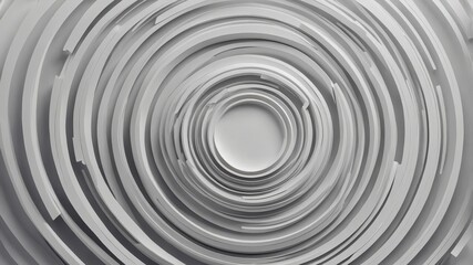 Fototapeta premium Minimalistic 3d neumorphism design with soft circular layers