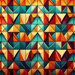 Eye-Catching Bold Triangle Motif Pattern