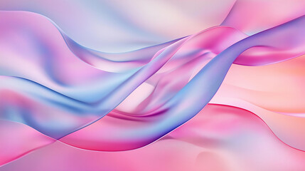 Abstract pastel pink and blue wave design background