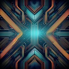 Cutting-Edge Futuristic Line Pattern Design