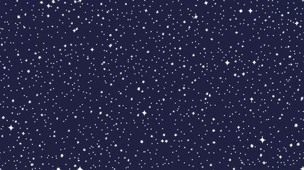 Fototapeta premium Celestial Night Sky Pattern: Seamless pattern of a celestial night sky with clusters of stars and a subtle hint of the Milky Way, giving a grand and expansive view