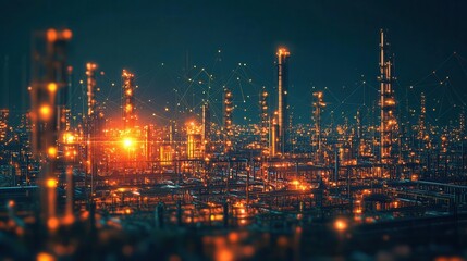 Obraz premium Threats to automation and SCADA systems addressed by advanced industrial cybersecurity protocols