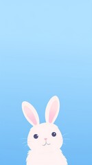 Obraz premium Rabbit selfie cute wallpaper animal cartoon mammal.