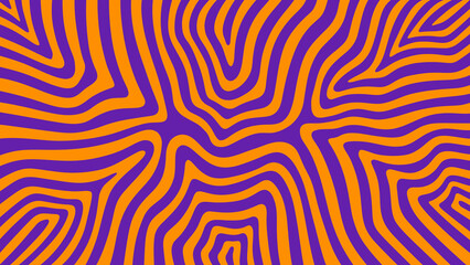 Fototapeta premium purple and orange abstract background waves pattern