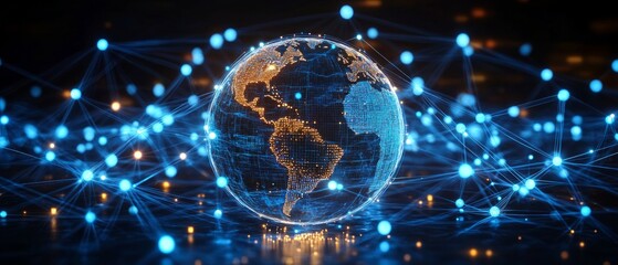 Obraz premium Global E Commerce Web, E commerce Growth