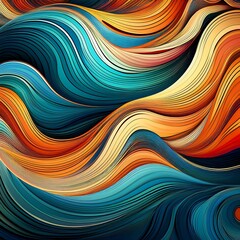 Dynamic Abstract Waves Pattern for a Playful Touch