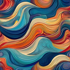 Creative and Playful Wave Pattern for Modern Spaces