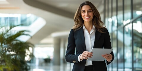 Professional Businesswoman in Lobby