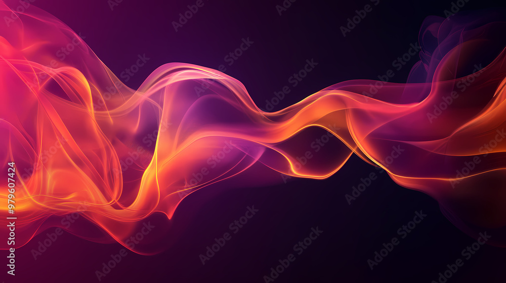 Poster abstract smoke background