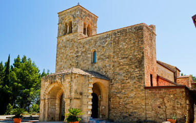 Fototapeta premium Basilica Minore e Santuario Maria SS. Regina di Anglona,Matera,Basilicat,Italy