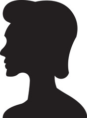 Woman Avatar Silhouette Illustration