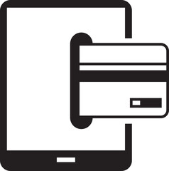 Card Payment on Smartphone Icon
