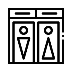 restroom line icon