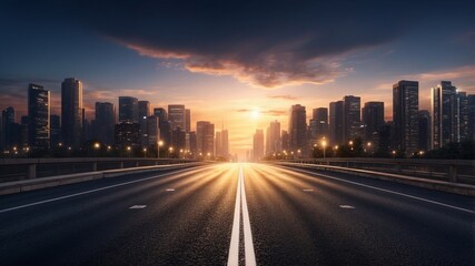 Fototapeta premium Sunset over serene mountain lake with reflections