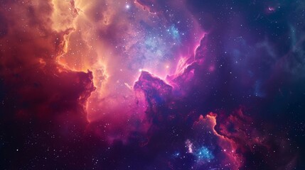 Mesmerizing Cosmic Spectacle Vibrant Nebula Ignites the Imagination in Celestial Splendor