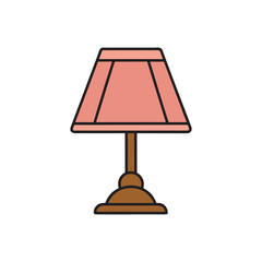 modern and retro table lamp light and bedside lamp. A modern design icon of table lamp. colorful table and floor lamps for home and office. Vector illustration.