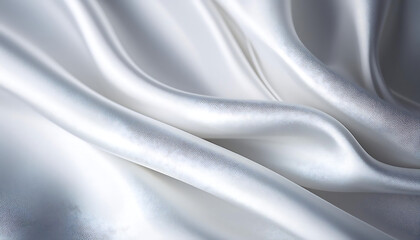 Obraz premium beautiful white fabric waves soft focus used backgrounds