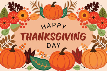 Thanksgiving Decorations with Rustic Autumnal Themes  Festive Illustration