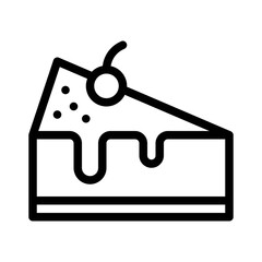 cake line icon