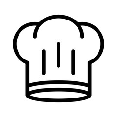 chef hat line icon