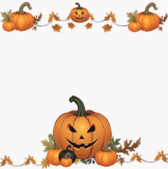 banner pumpkin design