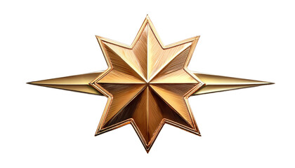 Obraz premium gold star isolated on white