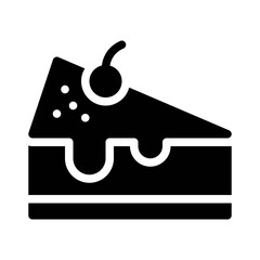 cake glyph icon