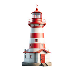 lighthouse isolated on transparent background
