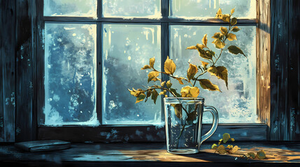 Melancholy Tea by the Window &ndash; Rainy Autumn Morning