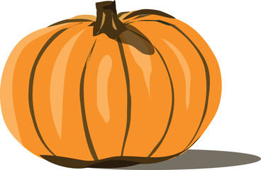 auyama which translates as West Indian pumpkin clipart or halloween pumpkin isolated on transparent background