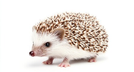Obraz premium Hedgehog. Adorable African White-Bellied Animal with Curious Expressions