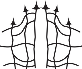 Cemetery Gate, iron gate and bars