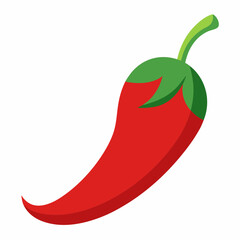 Vector art illustration of pepper on a white background.