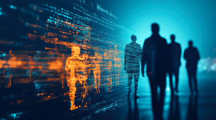 Fototapeta premium Concept of anonymity and disconnection