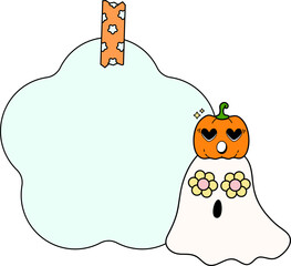 Halloween paper note