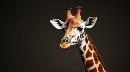 Obraz premium Giraffe Close Up Photography