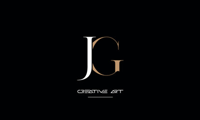 JG, GJ, J, G abstract letters logo monogram