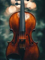 Violin Against Blurred Background