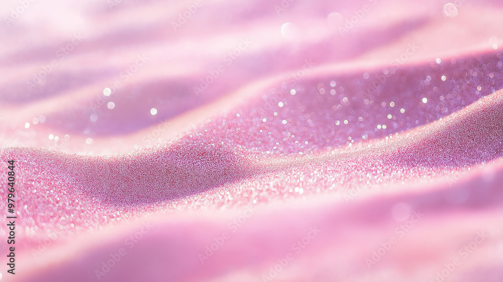 Aufkleber Pink glitter texture background creating wavy pattern