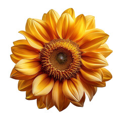 sunflower isolated on white